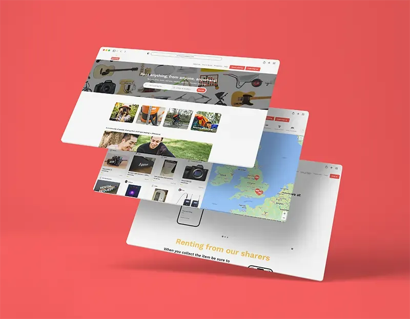 RentMy: Marketplace Platform mockup